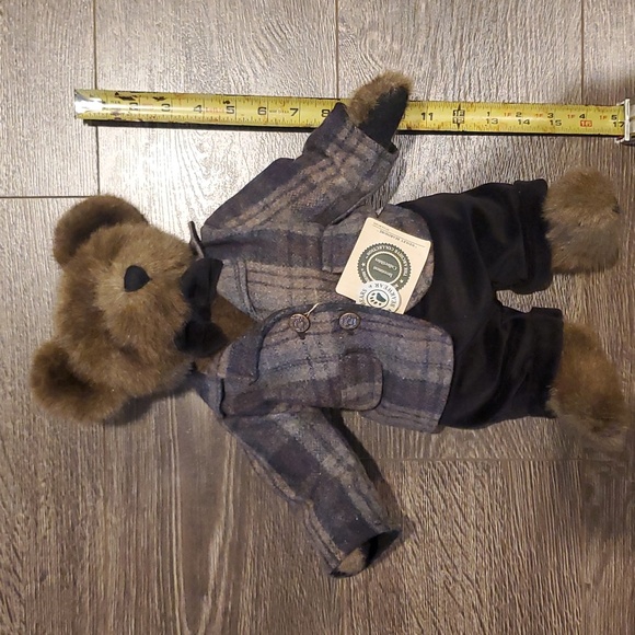 Boyds 16" Plush Mocha Bear WESLEY BEARIMORE Archive Collection Suit & Tie - Picture 8 of 9